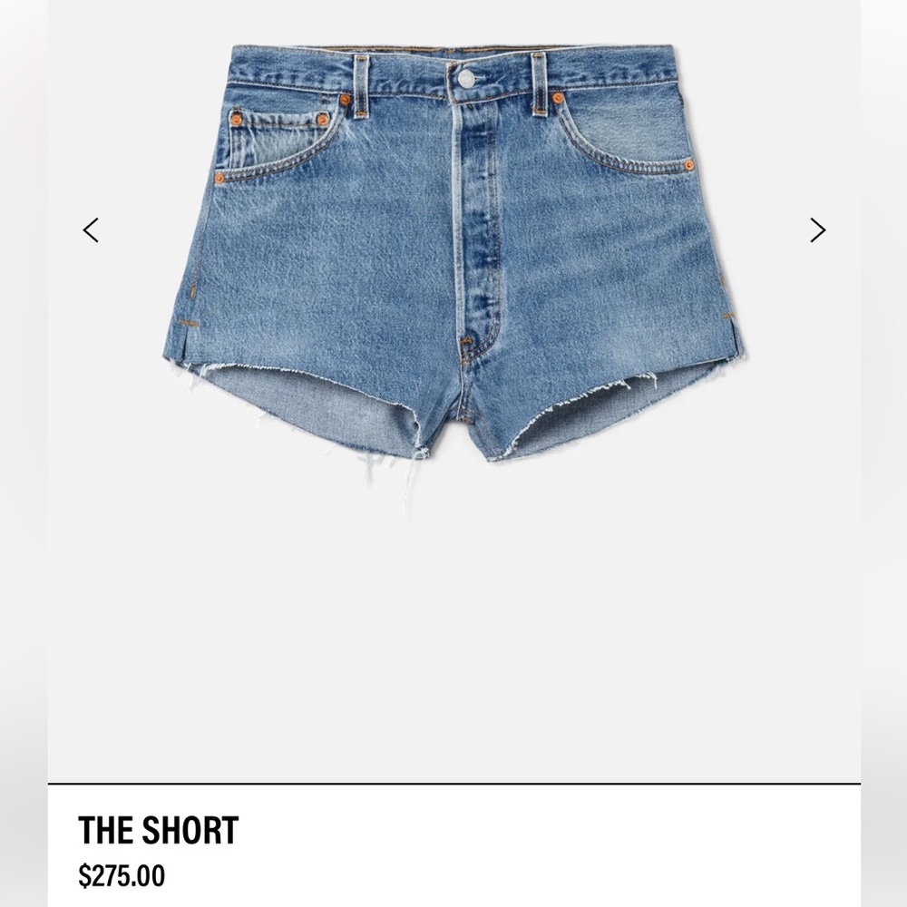 Re Done x Levi’s Jean short size 28